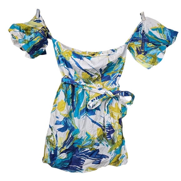 NWT Fashion To Figure Puff Sleeve Belted Dress 1X - Picture 1 of 11